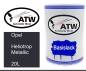 Preview: Opel, Heliotrop Metallic, 20L: 500ml Lackdose, von ATW Autoteile West.